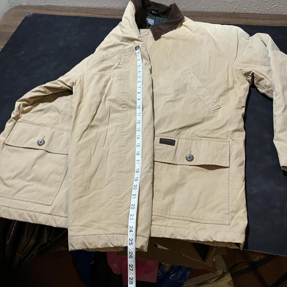 Vintage Polo Ralph Lauren Jacket Men 2X Brown Corduroy Collar Quilted Lined Coat - Picture 7 of 9